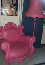 Roze Dutch design JSPR fauteuil + lamp Plastic Fantastic, Huis en Inrichting, Gebruikt, New Baroque, design, Ophalen