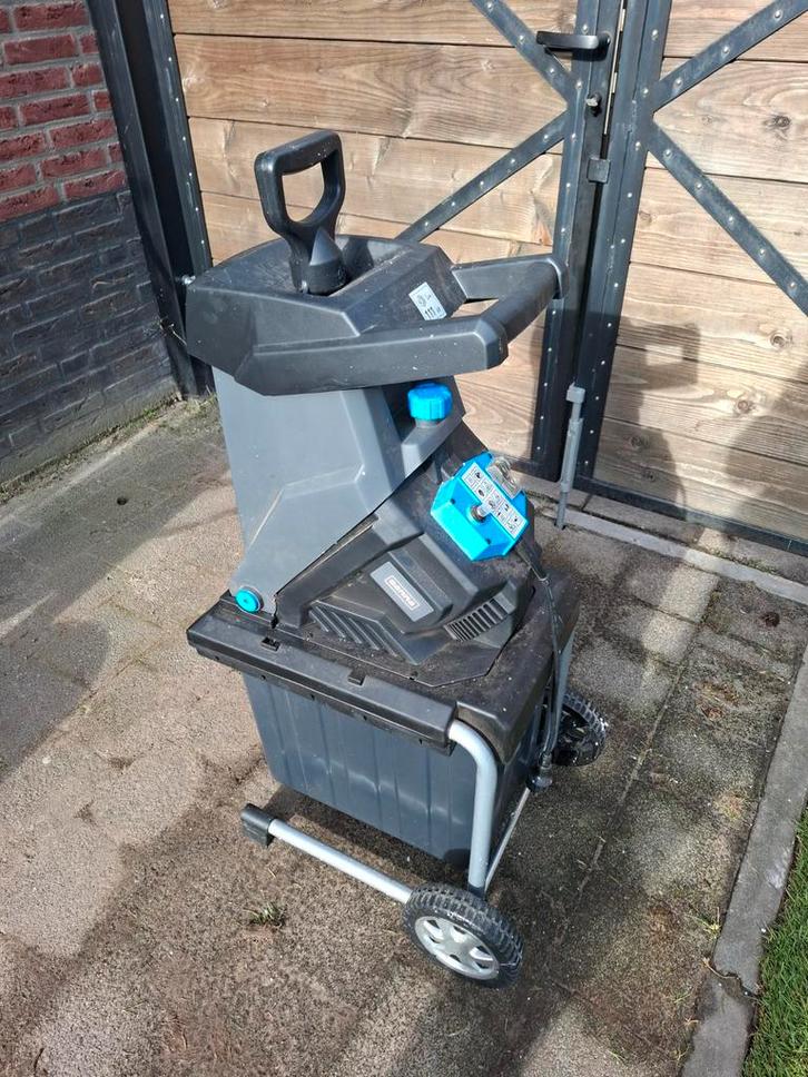 GAMMA Hakselaar H-2500K - Krachtige Tuinhulp!, Tuin en Terras, Hakselaars, Gebruikt, Elektrisch, Met opvangbak, Ophalen