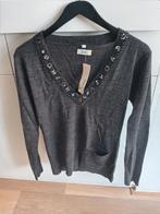 S nw prachtige trui bruin en zwart gemeleerd paillet kralen, Bruin, Nieuw, Ophalen of Verzenden, Carling