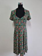 J398 - Groene Blutsgeschwister pauwenjurk maat XL (1), Maat 46/48 (XL) of groter, Ophalen of Verzenden, Zo goed als nieuw, Boven de knie