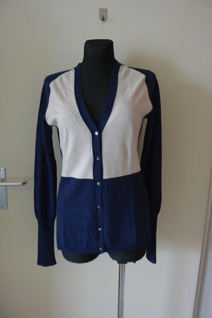 Stills vest Xl blauw ecru zga nieuw, Kleding | Dames, Truien en Vesten, Zo goed als nieuw, Maat 46/48 (XL) of groter, Blauw, Ophalen of Verzenden