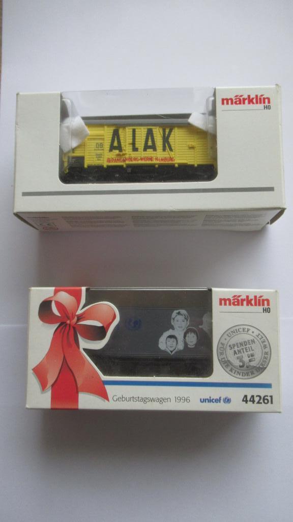 märklin wagons 44261 en 48160, Hobby en Vrije tijd, Modeltreinen | H0, Zo goed als nieuw, Wagon, Wisselstroom, Märklin, Ophalen of Verzenden