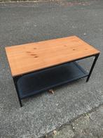 Mooie Salontafel met Metalen Onderstel, Ophalen, Gebruikt, 100 tot 150 cm, 50 tot 100 cm