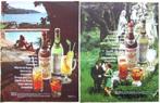 5 vintage reclames Martini And Rossi vermouth drank 1970, Gebruikt, Ophalen