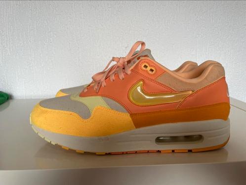 Nike Air Max 1 Puerto Rico Peach maat 46 US12, Kleding | Heren, Schoenen, Zo goed als nieuw, Sneakers of Gympen, Overige kleuren