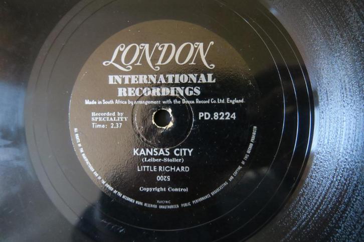 Little Richard Kansas city 78 toeren zeldaam jukebox hits, Cd's en Dvd's, Vinyl Singles, Gebruikt, Overige typen, Pop, 10 inch