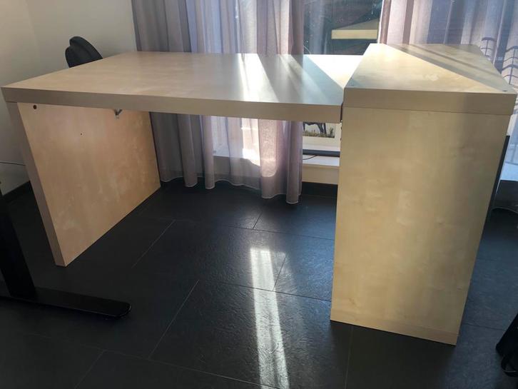 Ikea Malm bureau met Kallax kast, Huis en Inrichting, Bureaus, Gebruikt, Bureau, Ophalen