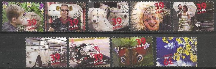 Mooiste van Nederland 9 st. uit 2199 – 2208 O. ADV. no.39 F., Postzegels en Munten, Postzegels | Nederland, Gestempeld, Na 1940