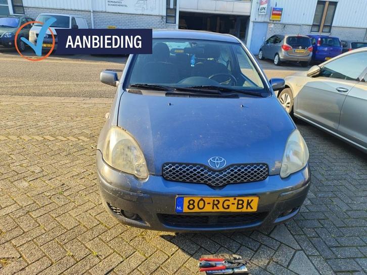 Toyota Yaris 1.3 VVT-i A/C S-Line achter schade, Auto's, Toyota, Bedrijf, Yaris, ABS, Airbags, Airconditioning, Boordcomputer