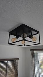 Industriële plafondlamp inclusief lampen, Huis en Inrichting, Lampen | Hanglampen, Ophalen, Zo goed als nieuw, Metaal, Minder dan 50 cm