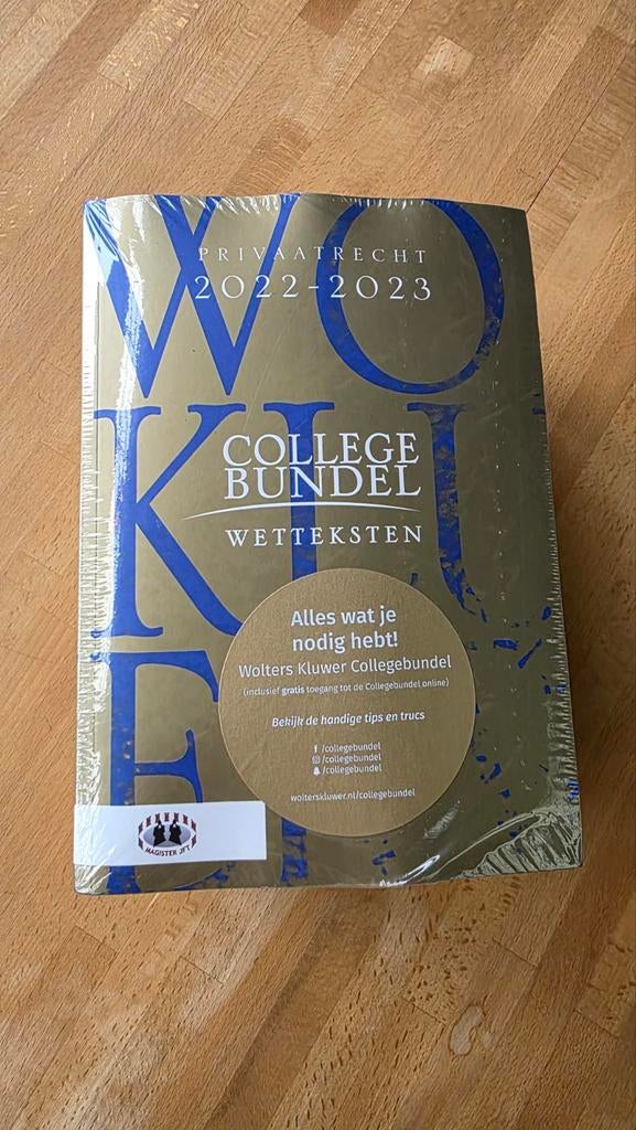 Nieuw: Collegebundel wetboeken privaatrecht en publiekrecht, Ophalen of Verzenden, Beta, Nieuw, HBO