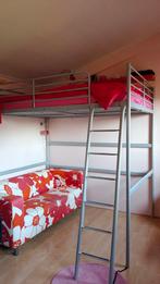 Hoogslaper tweepersoons Svarta IKEA ophalen in Roden, Huis en Inrichting, Slaapkamer | Stapelbedden en Hoogslapers, 210 cm, Tweepersoons