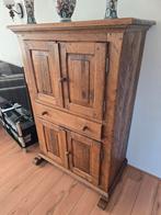 Massieve eikenhouten kast, Ophalen of Verzenden, Gebruikt, 25 tot 50 cm