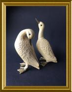 Twee gesigneerde eenden: Elli Malevolti 18 en 22 cm, Verzamelen, Beelden en Beeldjes, Gebruikt, Ophalen of Verzenden, Dier