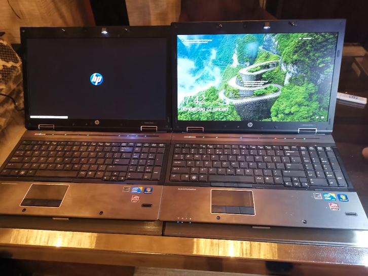 Te koop 2x  Hp laptop EliteBook 8540w, Computers en Software, Windows Laptops, Gebruikt, 15 inch, HDD, 2 tot 3 Ghz, 4 GB, Met videokaart