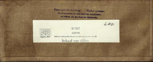 Topografische kaart - Goor No 397 - Uitgave 1912, Boeken, Atlassen en Landkaarten, Gelezen, Landkaart, Nederland, 1800 tot 2000