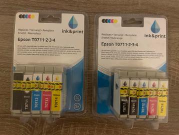 Epson T0711-T0714 Cartridge per stuk €12 - Nieuw! beschikbaar voor biedingen
