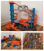 Hotwheels garage sets auto’s, Kinderen en Baby's, Speelgoed | Racebanen, Ophalen, Gebruikt, Handmatig, Hot Wheels
