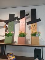 Houten bloempotten, handgemaakt!, Tuin en Terras, Tuinbeelden, Ophalen, Nieuw, Hout, Overige typen