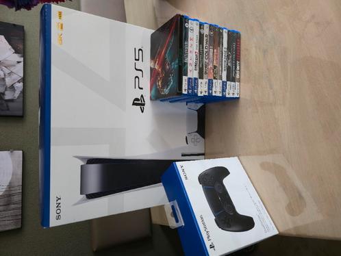 PlayStation 5 disk incl. 12 games (1,825 TB opslag), Spelcomputers en Games, Spelcomputers | Sony PlayStation 5, Zo goed als nieuw