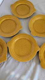 Franse Retro Vintage visborden Sarreguemines, Huis en Inrichting, Keuken | Servies, Ophalen of Verzenden, Glas, Overige stijlen