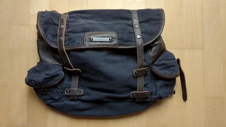 Nieuwe canvas McGregor Herentas met echt leer accenten, Sieraden, Tassen en Uiterlijk, Tassen | Schoudertassen, Nieuw, Overige merken