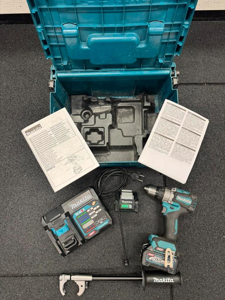 Makita HP001GD201 Accu Tol Boor Klop machine XGT 40V MAX, Doe-het-zelf en Verbouw, Gereedschap | Boormachines, Zo goed als nieuw