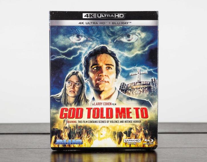 God Told Me To 4K UHD + Blu-Ray (US Import) Blue Underground, Cd's en Dvd's, Blu-ray, Nieuw in verpakking, Horror, Ophalen of Verzenden