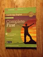 Cambridge English Complete First - Studieboek + 3 CD's, Boeken, Ophalen of Verzenden, Zo goed als nieuw, Niet van toepassing, Guy Brook-Hart