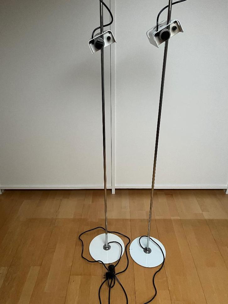 2 O-Luce Spider vloerlamp – Joe Colombo - origineel design, Huis en Inrichting, Lampen | Vloerlampen, Gebruikt, 150 tot 200 cm