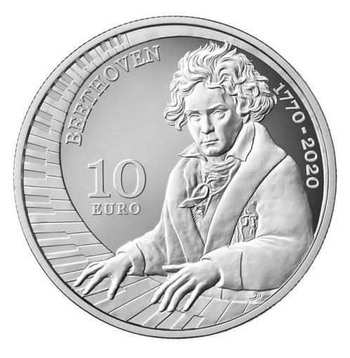 10 euro San Marino 2020 - Beethoven (PROOF), Postzegels en Munten, Munten | Europa | Euromunten, Setje, 10 euro, San Marino, Zilver