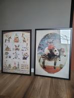 2x Posters met IKEA Lijsten 50x70, Ophalen, 50 tot 75 cm, Zo goed als nieuw, Foto of Poster