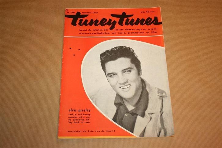 Tuney Tunes - No. 190 - 1959 - Elvis Presley !!, Verzamelen, Tijdschriften, Kranten en Knipsels, Tijdschrift, 1940 tot 1960, Ophalen of Verzenden