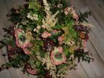 kunst bloemen in wit stenen pot, Huis en Inrichting, Woonaccessoires | Kunstplanten en Kunstbloemen, Ophalen of Verzenden, Zo goed als nieuw