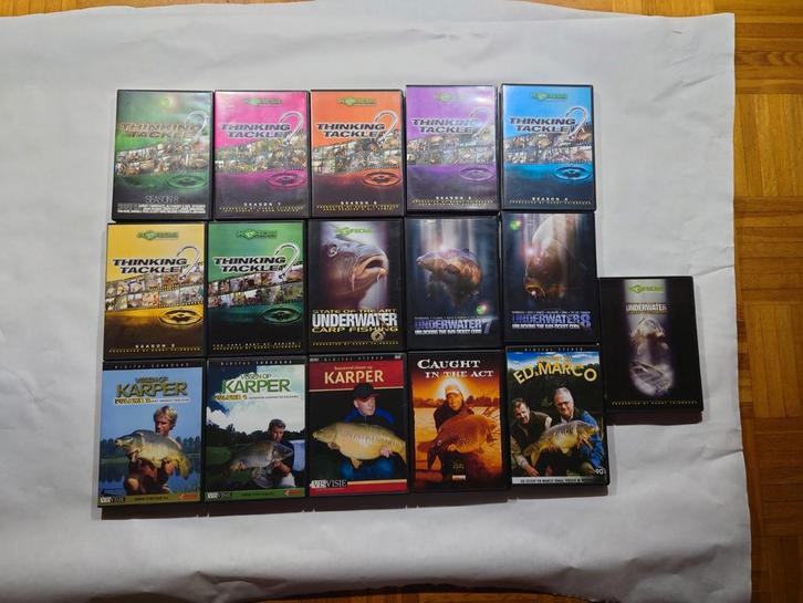 Karper DVD Collectie - Thinking Tackle & Meer!, Watersport en Boten, Hengelsport | Karpervissen, Zo goed als nieuw, Ophalen of Verzenden