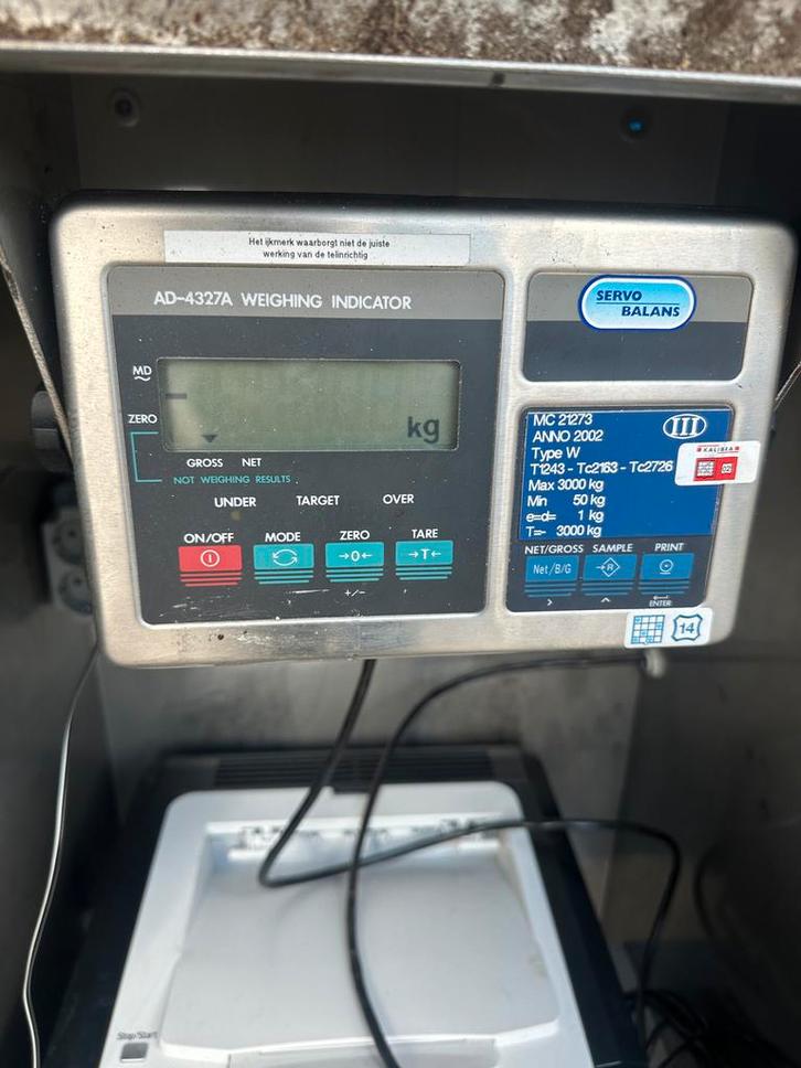 AD-4327A Weegindicator met Printer, Zakelijke goederen, Machines en Bouw | Industrie en Techniek, Ophalen of Verzenden