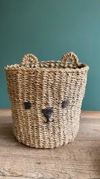 Mandje voor kinderkamer, Ophalen, Zo goed als nieuw, Rond, Riet