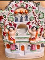 Staffordshire Antiek Beeld Zakhorlogehouder Klok RARE, Ophalen of Verzenden