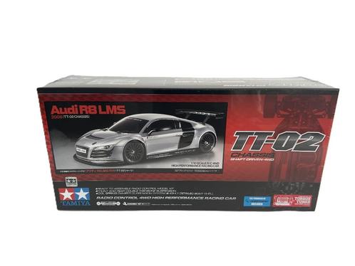 Tamiya 58749 1/10 R/C Audi R8 LMS 2008 (TT-02), Hobby en Vrije tijd, Modelbouw | Radiografisch | Auto's, Nieuw, Auto onroad, Elektro