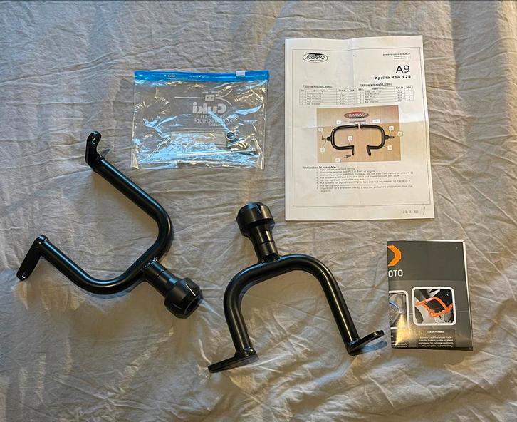 RD MOTO crash pads Aprilia rs4 rs125 - full installment kit, Motoren, Onderdelen | Overige, Nieuw, Ophalen of Verzenden