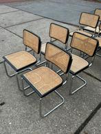 4 x Cesca webbing stoel, Marcel Breuer, Thonet, Buisframe, Huis en Inrichting, Stoelen, Ophalen, Zwart, Cesca Webbing, Vier