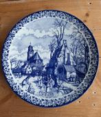 bord wandbord delfts blauw chemkefa winter 29 cm, Antiek en Kunst, Antiek | Wandborden en Tegels, Ophalen of Verzenden
