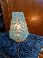 Retro jaren '60 eenmalig handgemaakte kegellampje van glas., Huis en Inrichting, Gebruikt, Glas, Ophalen of Verzenden, Minder dan 50 cm
