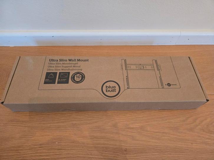 BlueBuilt Ultra Slim Muurbeugel 32", Audio, Tv en Foto, Televisiebeugels, Nieuw, Ophalen of Verzenden