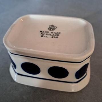 Vintage design Pools bakje, handgemaakt, blauwe stippen beschikbaar voor biedingen