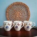 JBS 'Fruit & Flowers', 3 mokken, Ophalen of Verzenden, Zo goed als nieuw, Overige stijlen, Kop(pen) en/of Schotel(s)