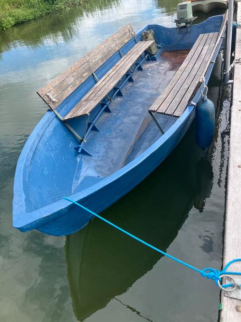Leger boot van de zwiterse genie, Watersport en Boten, Motorboten en Motorjachten, Gebruikt, Polyester, Benzine, Ophalen