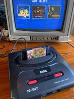 Sega Mega Drive II met spel + controller + scart + adapter, Mega Drive, Met 1 controller, Gebruikt, Ophalen of Verzenden