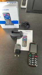 Seniorentelefoon MaxCom zgan, Ophalen, Zo goed als nieuw, Zwart, Zonder abonnement