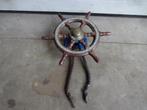 Houten stuurwiel met ketting stuurhuis, Watersport en Boten, Ophalen, Gebruikt